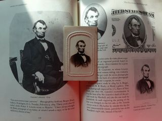 President Abraham Lincoln Cdv - Chicago Gallery - (o - 92 Feb.  1864) Tax Stamp/sleeve