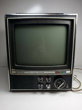 Vintage Sony Trinitron Color Television Kv - 9000u Not