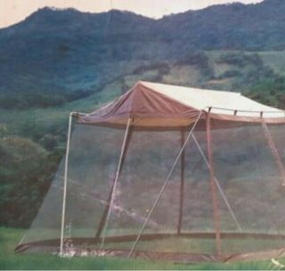 Vintage 1980s Timber Top Outdoor Tent Screen Room House 12 