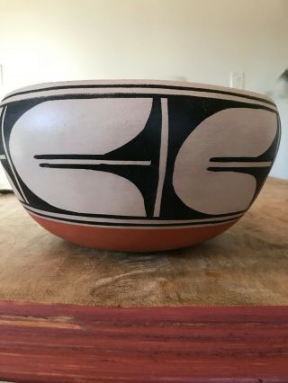 Robert Tenorio Authentic Kewa Santo Domingo Pueblo Pottery Bowl 2