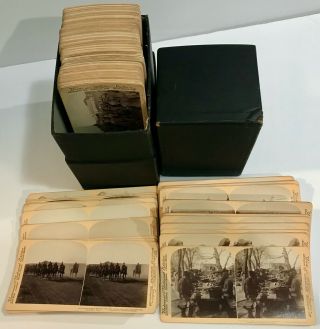 South African Boer War,  Rare Boxed Set Of 100 Views - - Underwood & Underwood