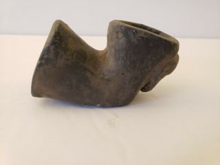 Authentic Clay Human Face Effigy Pipe
