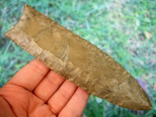 Large Fine 5 1/2 Inch Kentucky Clovis Point With G10 Arrowheads Artifacts
