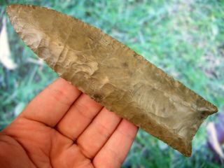 Large Fine 5 1/2 inch Kentucky Clovis Point with G10 Arrowheads Artifacts 2