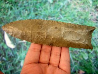 Large Fine 5 1/2 inch Kentucky Clovis Point with G10 Arrowheads Artifacts 3