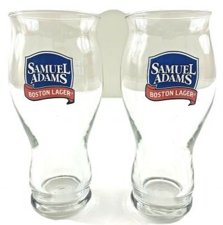 Set Of 2 Samuel Adams Boston Lager 16 Oz Pint Glasses For The Love Of Beer