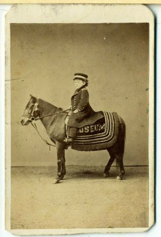 Midget - Commodore Foote On A Pony - Dime Museum - Sideshow - Nestel - Ny