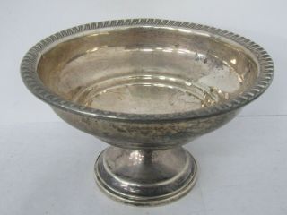 Vintage Mueck Carey Co.  Weighted Sterling Silver Compote Bowl Dish