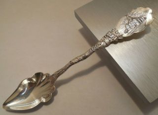 Antique - Sterling Silver Citrus Spoon By Frank W.  Smith Silver Co.  - Albany Ny
