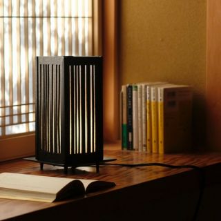 Electric Andon Japanese Aluminum Lamp Lantern Dhima Stripe Takaoka Traditional