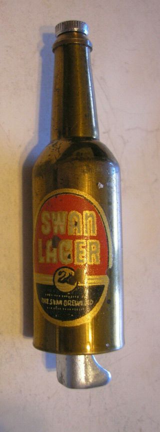 Vintage Swan Lager Metal Bottle Opener