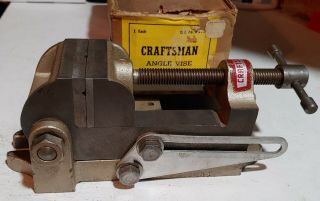 Vtg Craftsman Machinist 2 - 1/2 " Milling Adjustable Angle Drill Press Vise