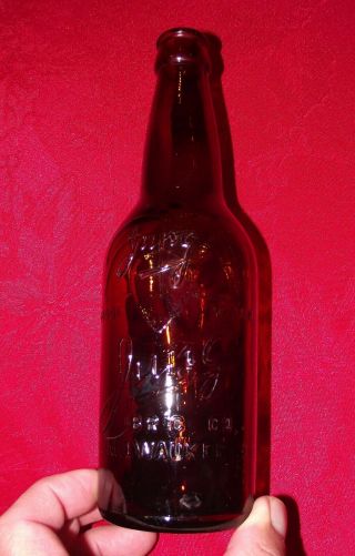 Jung Brewing Company Milwaukee,  Wi Embossed Beer Bottle Pre - 1900 Pint