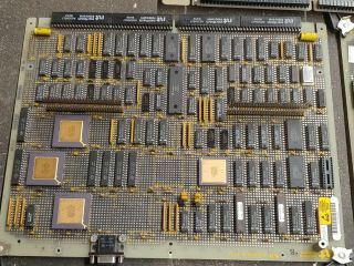 4.  3 LBS Vintage Telecom Boards Gold Cap Ceramic CPU w Gold Pins / Recovery 3