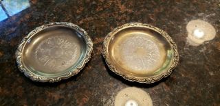 Vintage Epns Silver Plated Small Round Tray Or Salve Wine Bottle Coaster 4 "
