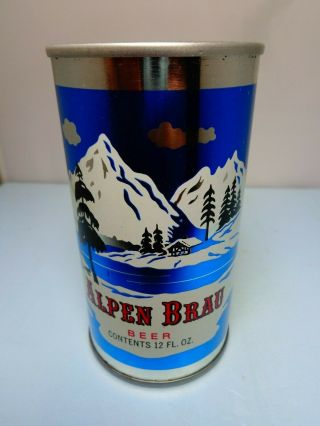 Alpen Brau Straight Steel Pull Tab Beer Can 32 - 25 Potosi,  Wisconsin