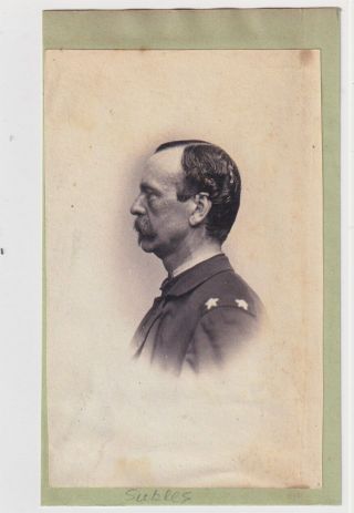 General Daniel Sickles Politician 1860s American Union Civil War Cdv Photo
