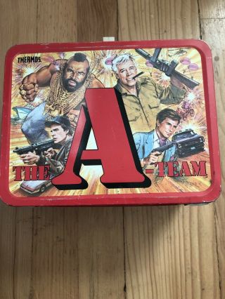 Vintage 1983 The A - Team Metal Lunch Box
