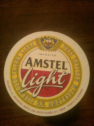 Sleeve Of 100 Amstel Light Beer Coasters