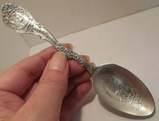 Antique Sterling Silver Massachusetts/marblehead Souvenir Spoon By Shepard Mfg.