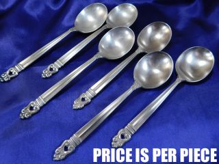 International Royal Danish Sterling Silver Cream Soup Spoon -