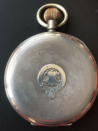 ANTIQUE HALLMARKED SILVER POCKET WATCH 1917 Swiss made imported London.  925 3