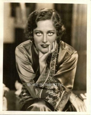 Joan Crawford Stunning Vintage Uk Issued Double Weight Portrait Still