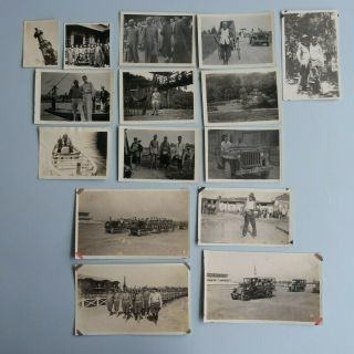 1919 - 1940 Group Of Photos Of Usmc Military Exercise In China Chinese Wartime