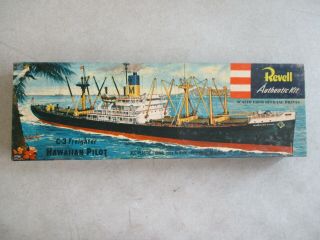 Vintage 1955 C - 3 Freighter Hawaiian Pilot Model Kit By Revell H - 315:1.  69