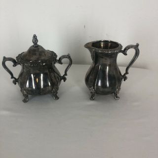 Vintage Webster Wilcox Oneida Countess Creamer And Sugar Bowl Service Set