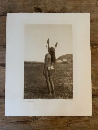 Edward Curtis Sioux Vintage Large Photogravure/holland Van Gelder