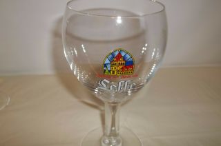 Set of 4 Leffe Abbaye de Abdij Belgian Glass Goblet 14 oz. 3