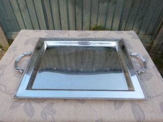 Lovely Large Vintage Silver Plate Serving Tray
