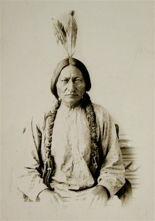 1880s Native American Sioux Indian Chief Sitting Bull Portrait Photo By Barry