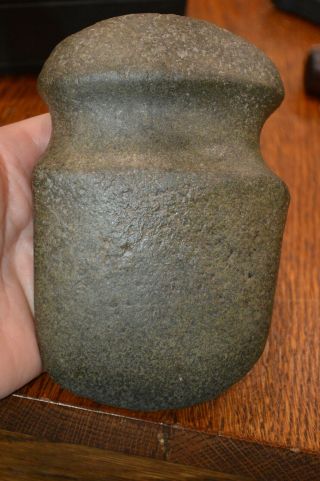 Green Granite Archaic Full Grooved Axe Henry Co Illinois 6 X 3.  75 Well Made