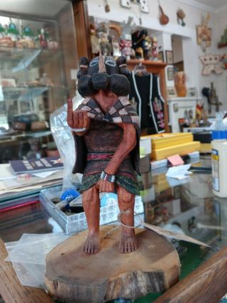 Vintage Native American Hopi Kachina Doll Museum Quality Village Greeter