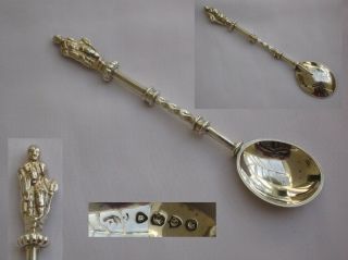 : English Antique Sterling Silver Apostle Spoon Judas 1878.  George Fox