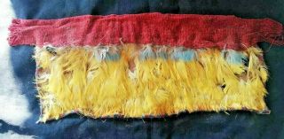 Precolumbian Woman Feather Protector Breast.  Huari (wari) Culture C 1200ad