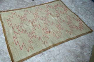 Large Vintage Navajo Rug From Old Russell Trading Company Cottonwood,  Arizona