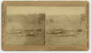 1863 Civil War Battle Of Gettysburg Dead Union Soldiers Killed By Cannister Shot
