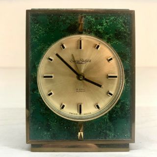 Vintage 1950’s Swiza Sheffield 8 Day Alarm Clock