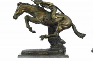 Cheyenne Bronze Sculpture By Frederic Remington 23 " X 28 "