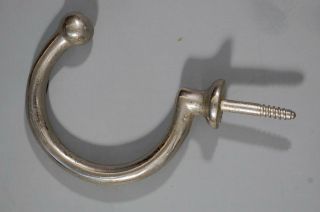 Antique/vintage Nickel Plated Hook For Ball Racks And Bridges/rakes