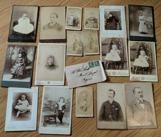 17 Shenandoah Valley Virginia Antique Photos Cdv Cabinet Cards