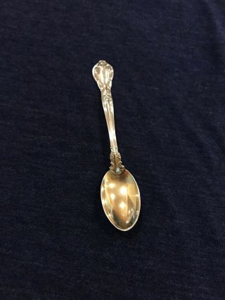 Sterling Silver Spoon With Gold Wash Etched “ada”