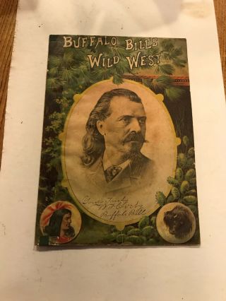1887 Buffalo Bill Wild West Show Program