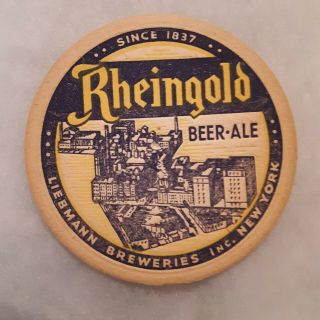 4.  25 Inch Rheingold Beer - Ale Coaster Liebmann York