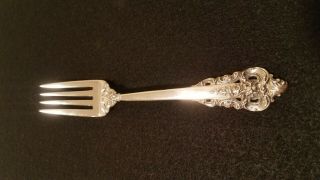 Wallace Sterling Grande Baroque Salad Fork 6 1/2 Inches