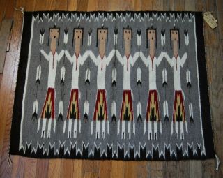 80s Navajo Rug Weaving Yei Pattern Rosita Etsitty Heard Museum Store Tag Jr23