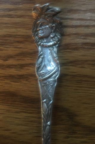 Indian Head Denver Sterling Souvenir Spoon 2